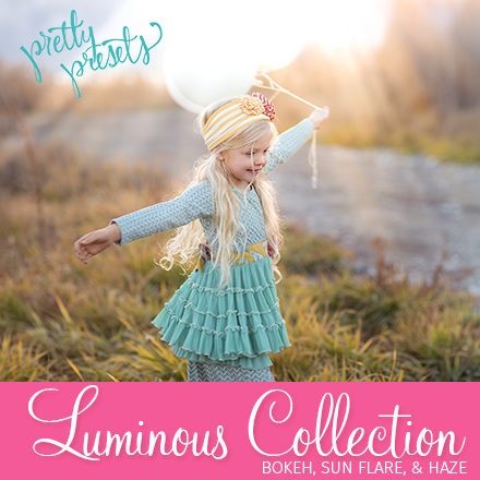 $24 for "Luminous" Bokeh, Sun Flare, & Haze Collection for LR5/LR6/CC + BONUS Light Leaks Collection EXCLUSIVE Pre-Release from Pretty Presets for Lightroom {Save 59%}