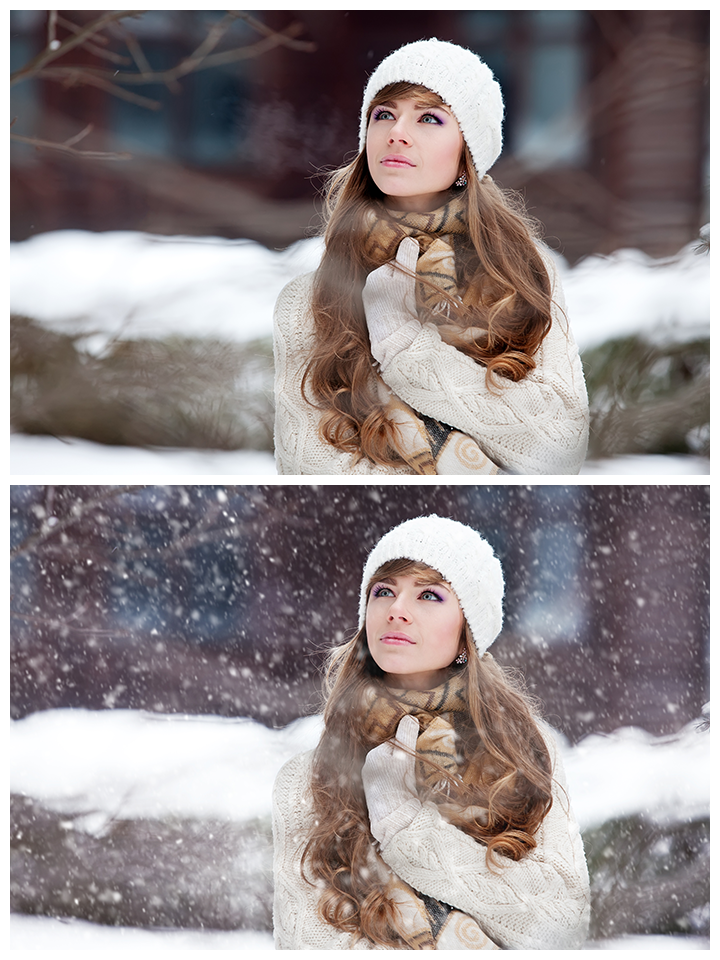 Adding Snow in Photoshop