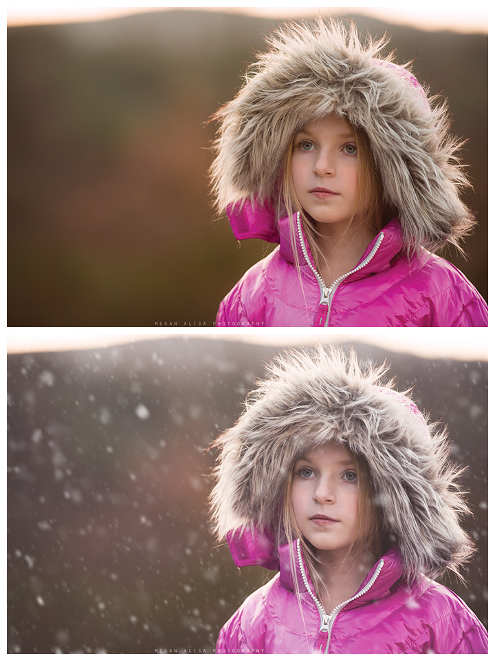 Adding Snow in Photoshop Using Pretty Actions