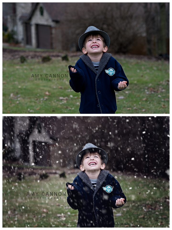 Adding Snow Overlays in Photoshop